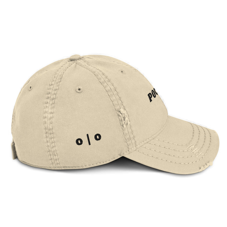 POCEAN Stitched Distressed Dad Hat