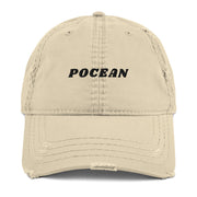 POCEAN Stitched Distressed Dad Hat