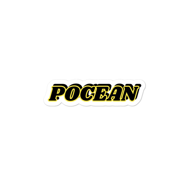 POCEAN sticker - (Black & Yellow)